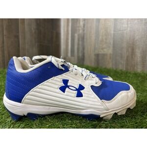Under Armour Leadoff Youth 5.5 Baseball Cleats Blue White‎ Shoes